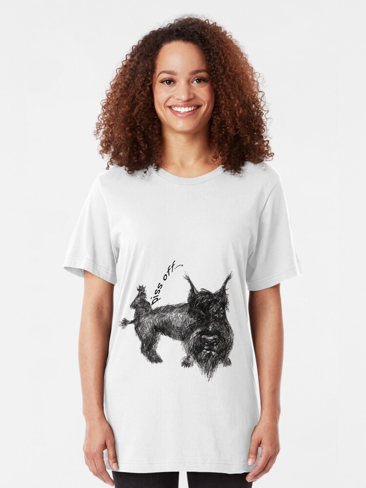 Alternate view of Piss off Slim Fit T-Shirt