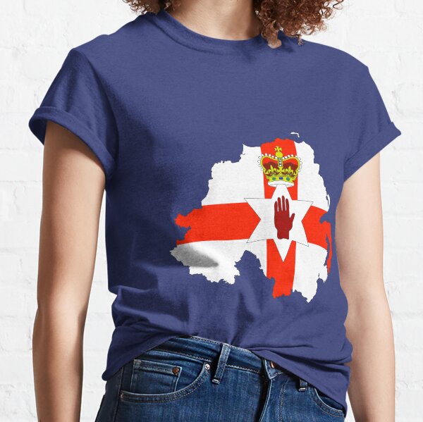 Union Jack Flag Fingerprint Oxford T-Shirt