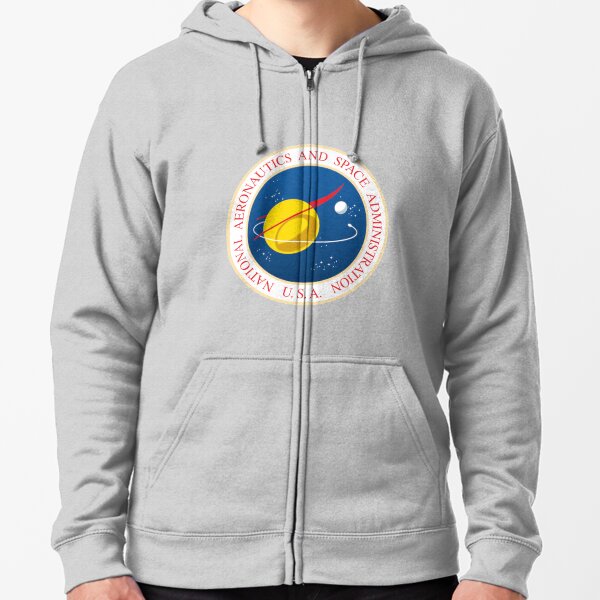 #Official #NASA #Seal USA National Aeronautics and #Space Administration Zipped Hoodie