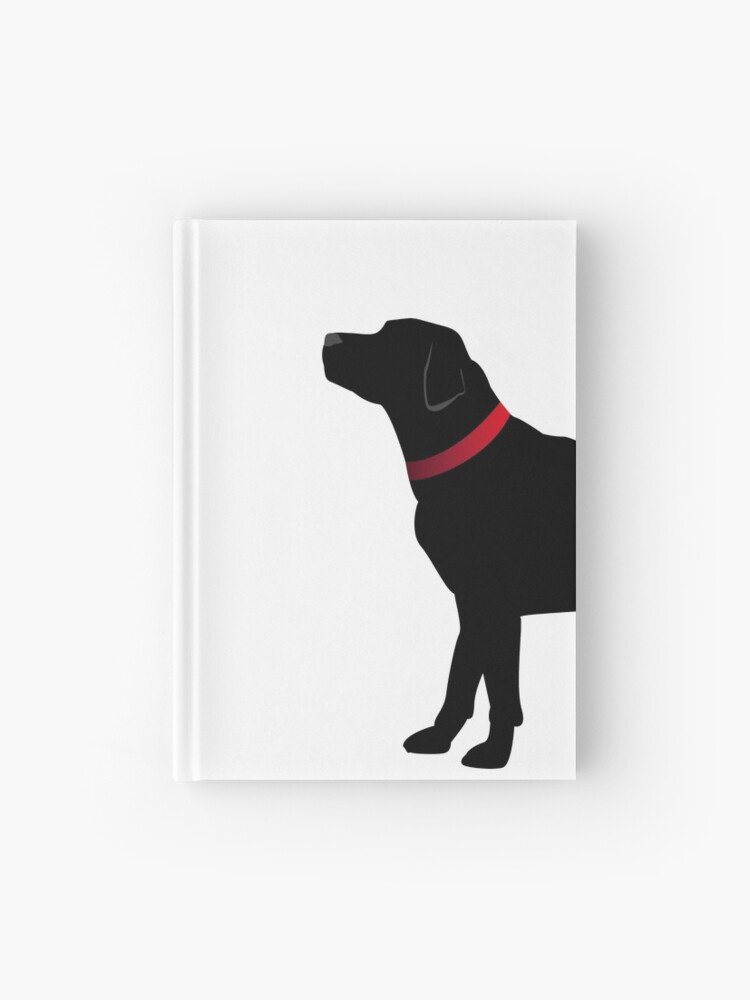 black lab red collar
