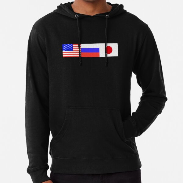 Gosha double sleeve flag on sale hoodie