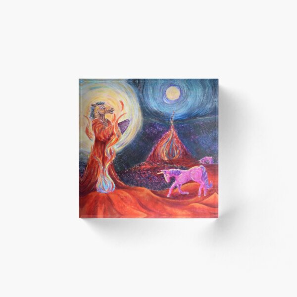 Bow Your Head And Bray Acrylic Block
