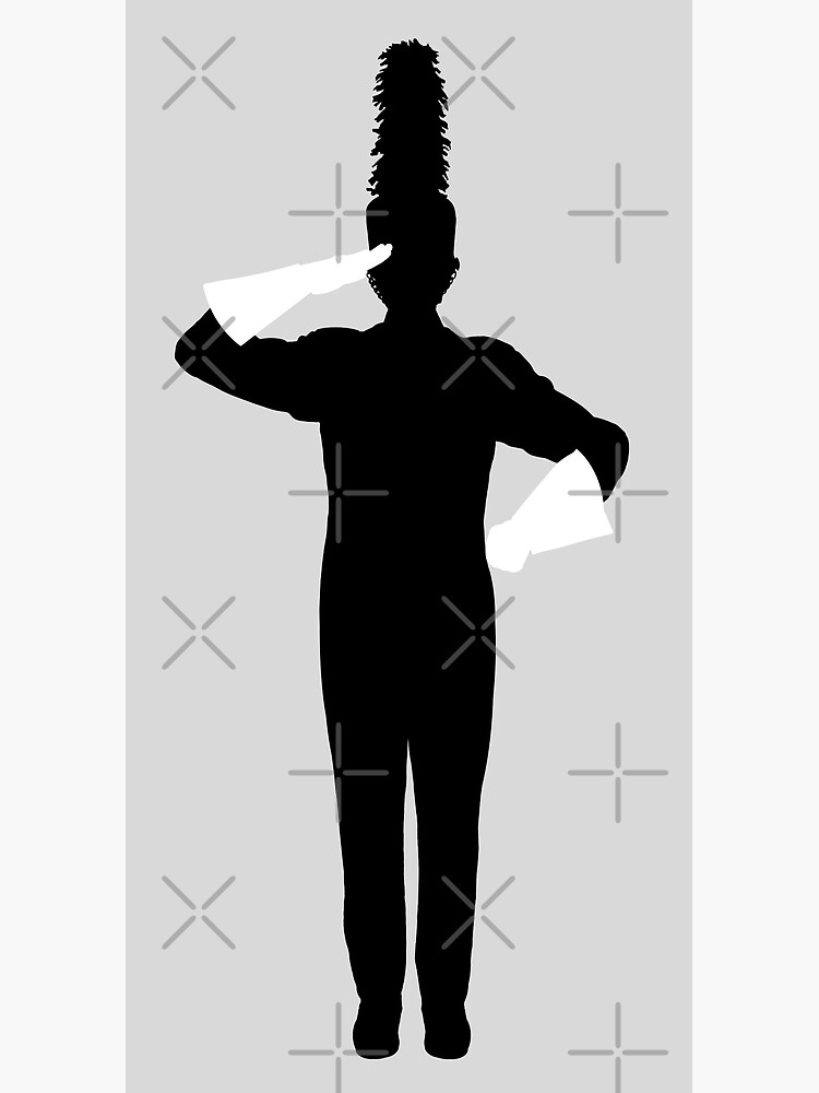 "Marching Band Drum Major, Saluting with White Gloves" Poster for Sale