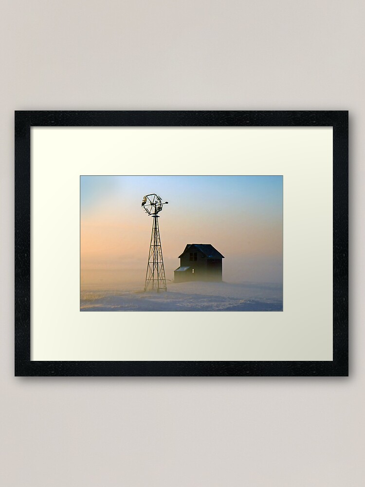 Thumbnail 2 of 7, Framed Art Print, Winter Sunrise (Williams County) designed and sold by Jerry Walter.