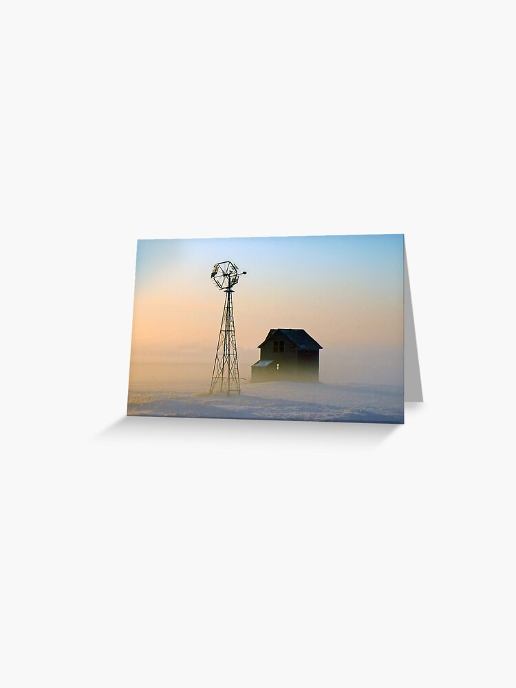 Thumbnail 1 of 2, Greeting Card, Winter Sunrise (Williams County) designed and sold by jwwalter.