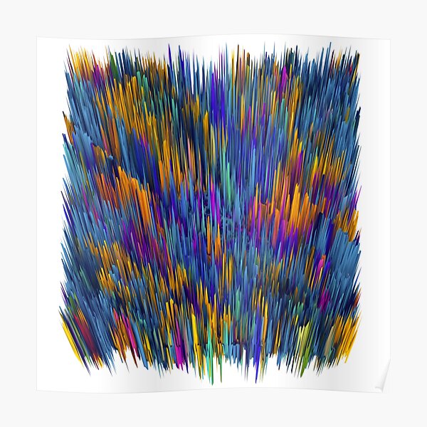 3D Textures - Random Abstract Rainbow Colorful Geometric Background 3D #3D #Textures # Random #Abstract #Rainbow #Colorful #Geometric #Background Poster