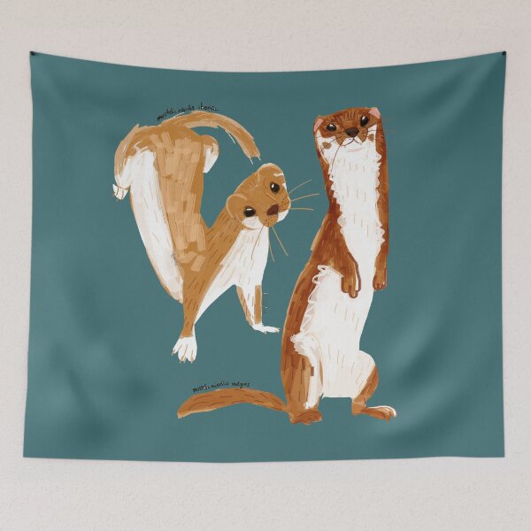 Item preview, Funny Weasel (Mustela nivalis) designed and sold by belettelepink.