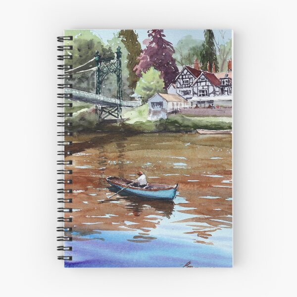Item preview, The Boathouse Inn and the Porthill Bridge, Shrewsbury designed and sold by bakuma.