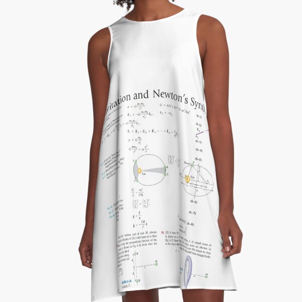 Gravitation and Newton's Synthesis A-Line Dress