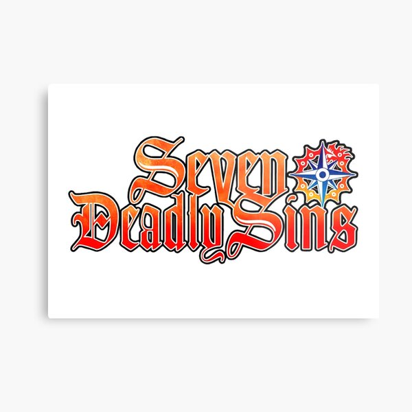 SEVEN DEADLY SINS - LOGO Metal Print