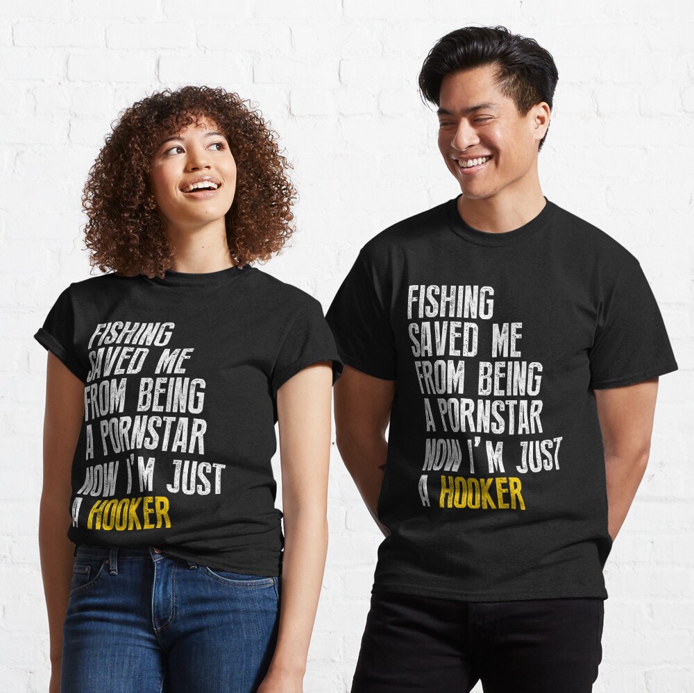 Fishing Saved Me Hooker Funny Fishing Gifts' Unisex Crewneck