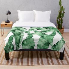 Banana Leaves Fleecedecke