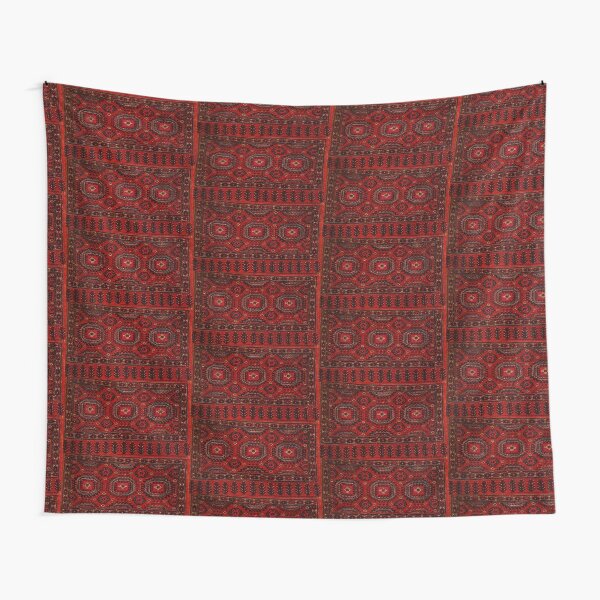 Red Oriental rug look Tapestry