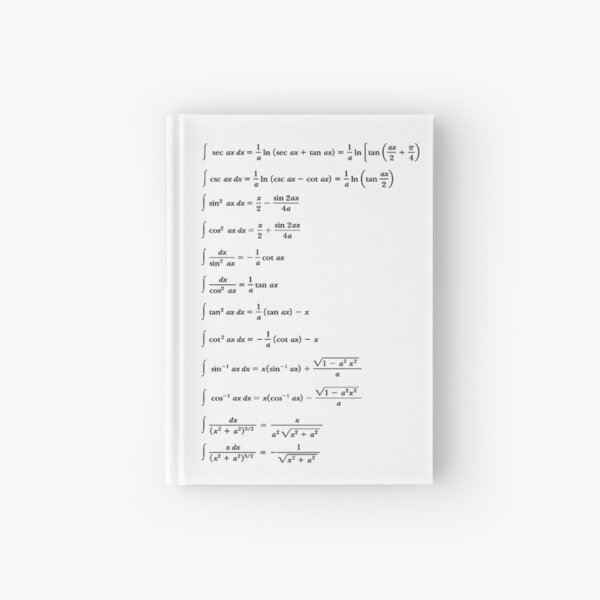 Some #Indefinite #Integrals #Math Mathematics #Calculus Integral sin cos tan Hardcover Journal