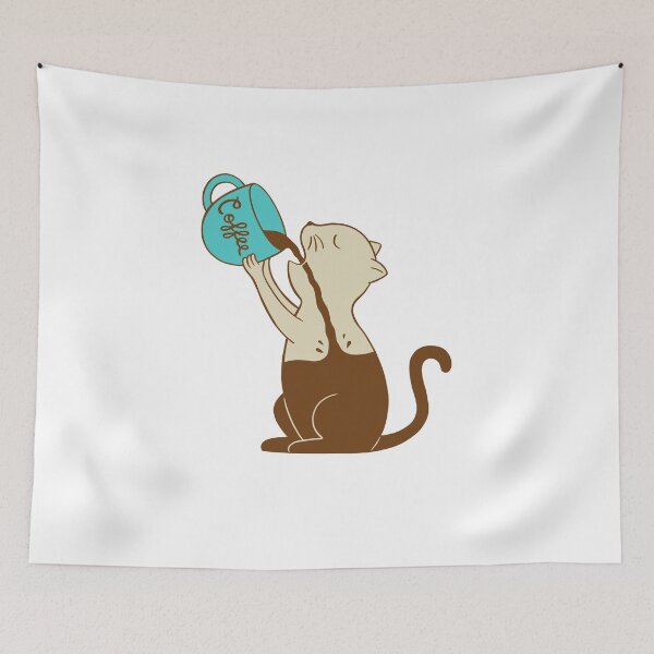 Item preview, Cat full of coffee  designed and sold by coffeeman.