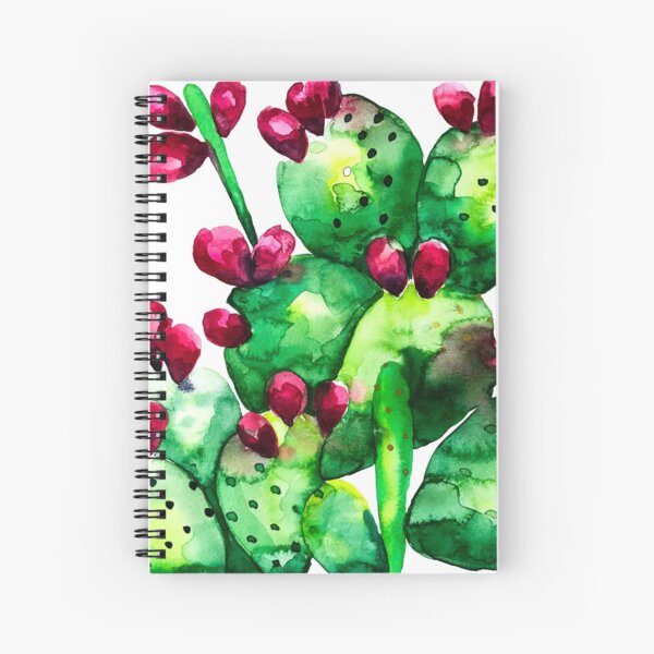 Prickly, Prickly Pear Cactus Spiral Notebook