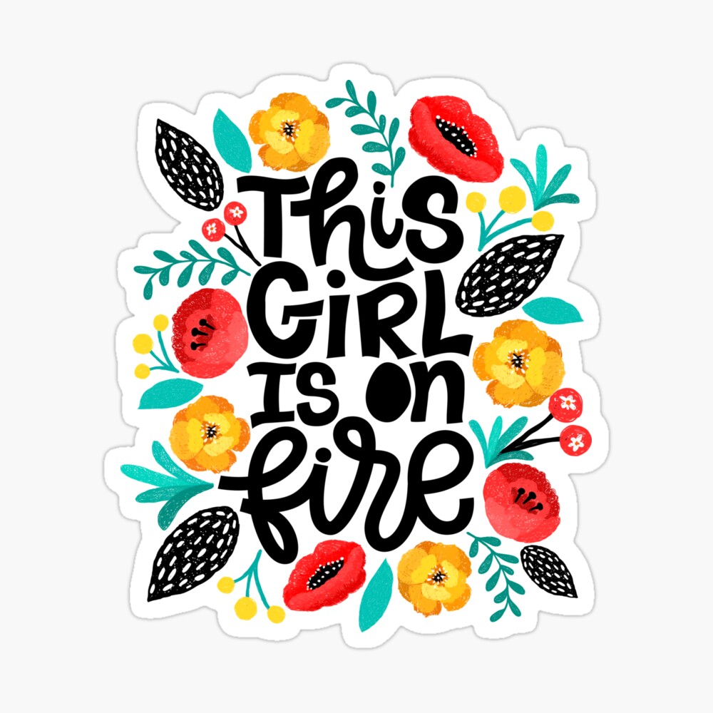 This Girl Is On Fire Poster By Kanae19 Redbubble