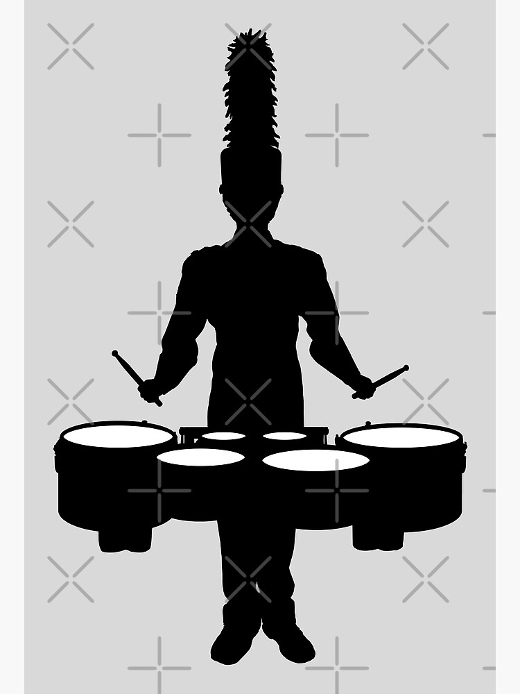 Marching Band Tenor Drummer Premium Matte Vertical Poster sold by Neural  Madella, SKU 41926872