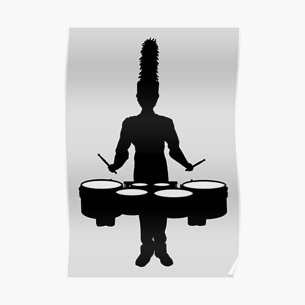 Marching Band Tenor Drummer Poster