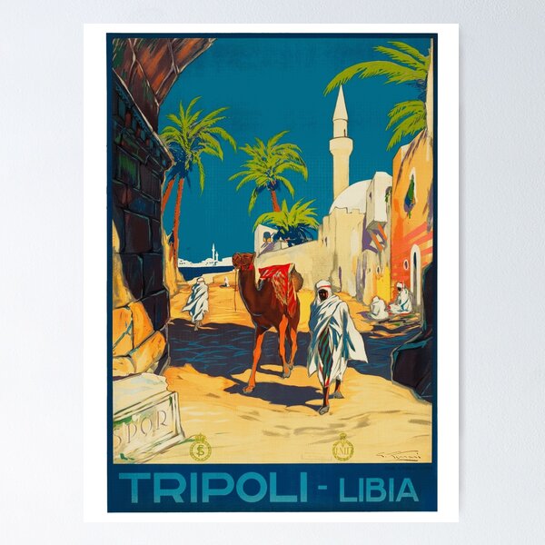 Item preview, Vintage Travel Poster: Tripoli, Libya designed and sold by Chunga.