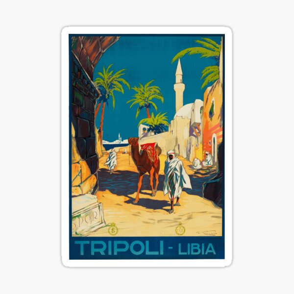 Aperçu de l'œuvre Affiche de voyage vintage: Tripoli, Libye créée et vendue par Chunga.