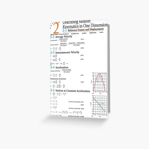 Describing Motion:  Kinematics in One Dimension. Reference Frames and Displacement Greeting Card