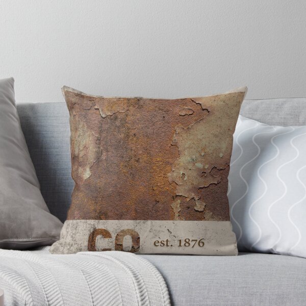 Item preview, Colorado Rusty Cement Wall State Map Outline Founded Date Series designed and sold by map-lover.
