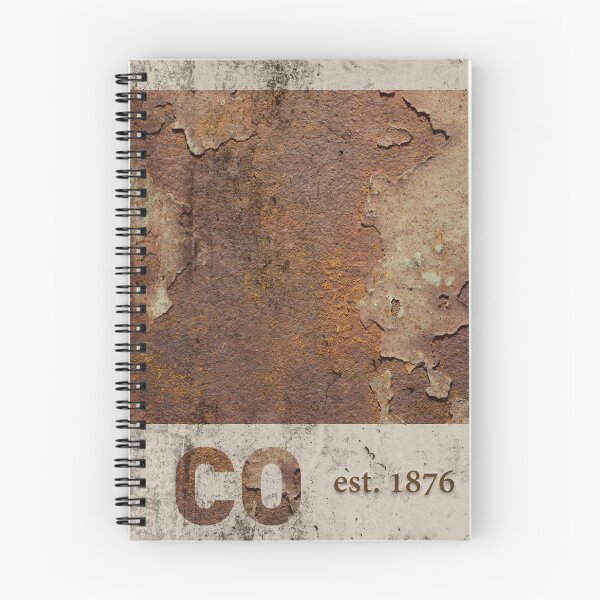 Item preview, Colorado Rusty Cement Wall State Map Outline Founded Date Series designed and sold by map-lover.