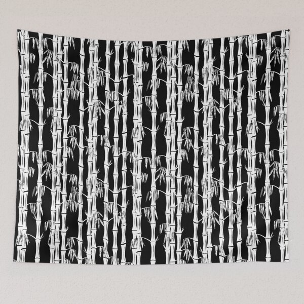 Item preview, Mid Century Modern - Bamboo Forest Pattern - Black White Grey designed and sold by WickedRefined - Nicole Demereckis.