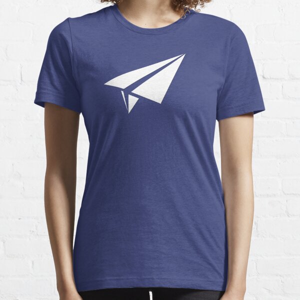 Funny Paper Plane Landing Nerd Geek Graphic T-Shirt