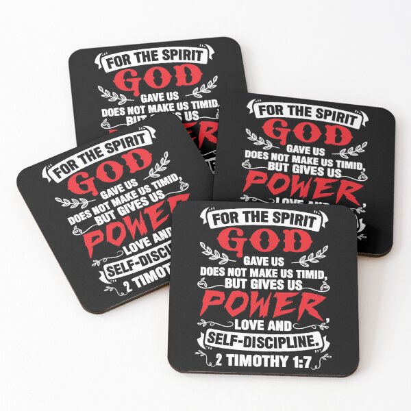 Item preview, 2 Timothy 1:7 Power Love and Self Discipline designed and sold by plushism.