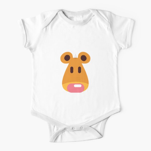 Hannah's Bear design Short Sleeve Baby One-Piece