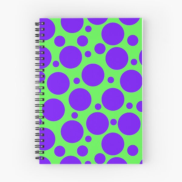 Item preview, Lime Green with Purple Polka Dots designed and sold by Whoopsidoodle.