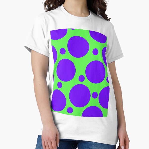 Item preview, Lime Green with Purple Polka Dots designed and sold by Whoopsidoodle.