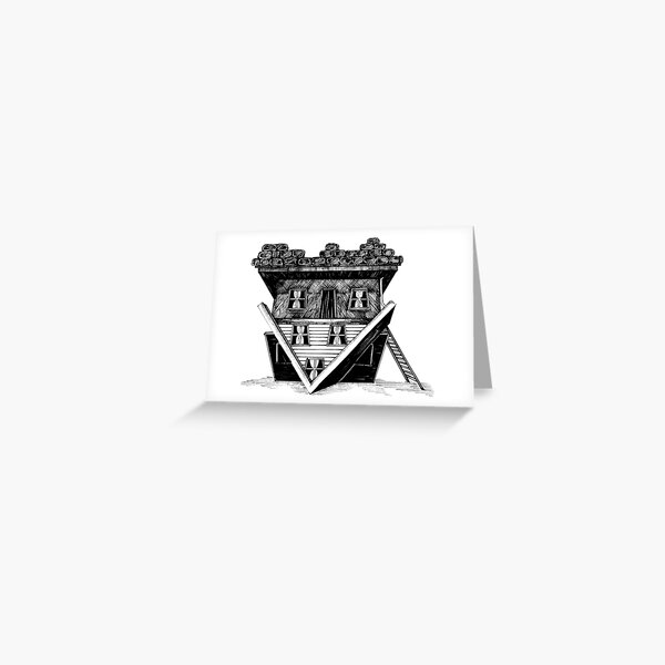 Topsy-Turvy - Greeting Card (Blank) Greeting Card
