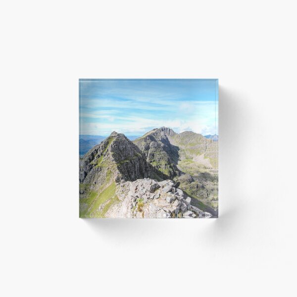 Summer on the Am Fasarinen Pinnacles, Liathach Acrylic Block