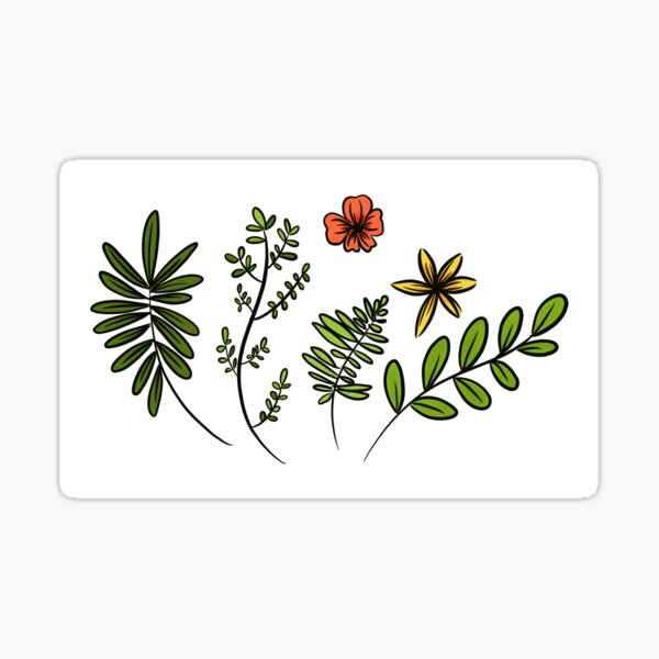 Item preview, Floral motif with ferns designed and sold by heydaydesign.