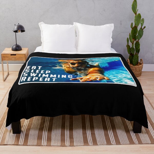 Artikelvorschau, Schwimmer Schwimmen "Eat Sleep Swimming Repeat" entworfen und verkauft von Praechtig.