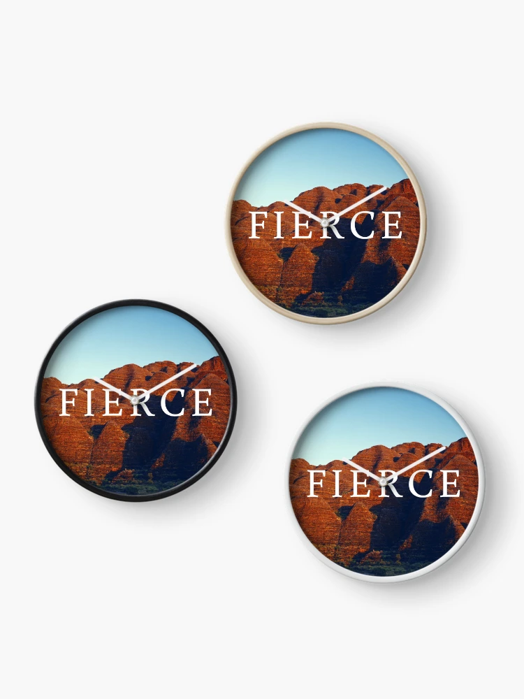 Thumbnail 3 of 4, Clock, Fierce - Style 17 designed and sold by SpacemanSam13.