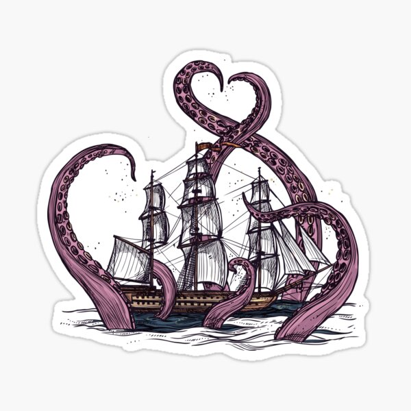 Artikel-Vorschau von Kraken Schiffbruch, designt und verkauft von machmigo.