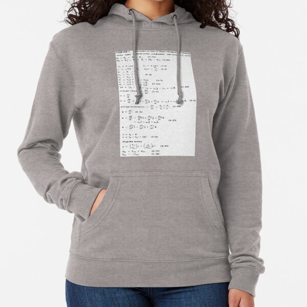 Chapter 3 Summary. Kinematics in Two or Three Dimensions; Vectors Lightweight Hoodie