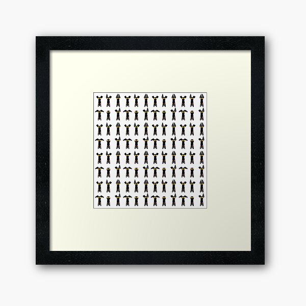 Greyhound semaphore: White Framed Art Print