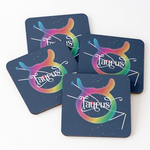 Item preview, Taurus Zodiac Constellation Rainbow designed and sold by WickedRefined - Nicole Demereckis.