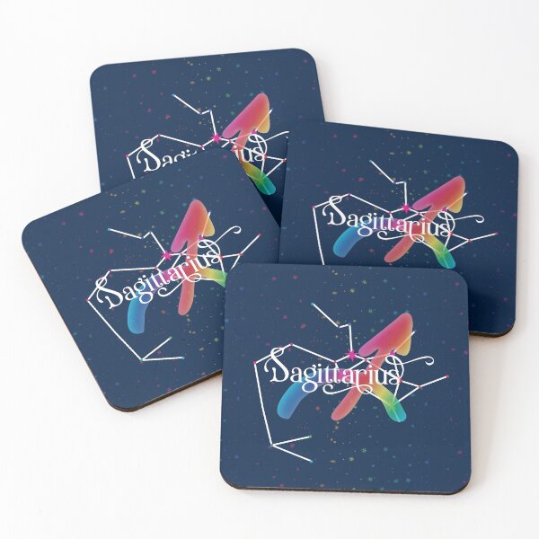 Item preview, Sagittarius Zodiac Constellation Rainbow designed and sold by WickedRefined - Nicole Demereckis.