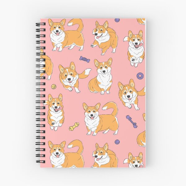 Item preview, Playing Corgi's on Pink designed and sold by Holly Wells . Sweet Illustrations.