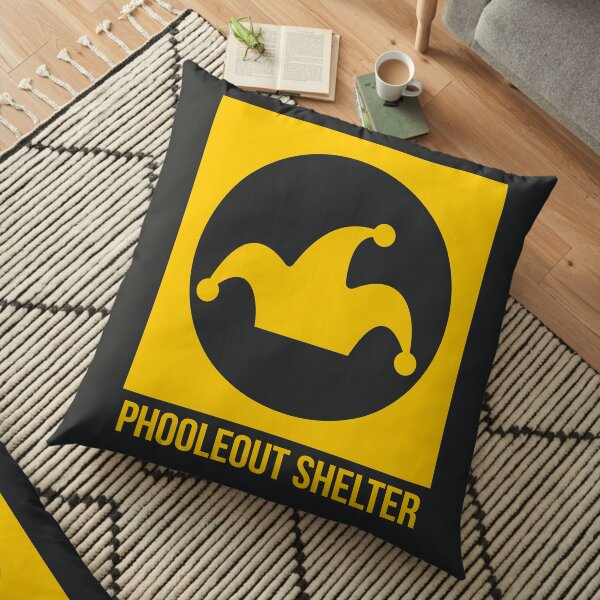 PhooleOut Shelter Sign by Anna Haim Floor Pillow