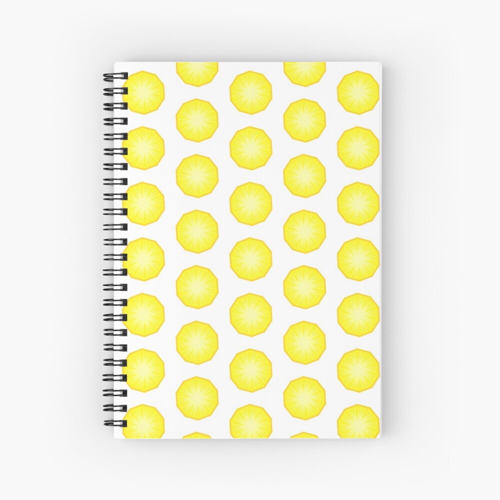 Pineapple Fruit Slice Spiral Notebook