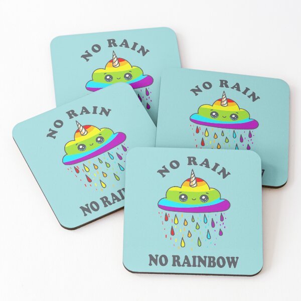 Item preview, No Rain No Rainbow - Cute Kawaii Unicorn Cloud - Light designed and sold by 4wordsmovement.