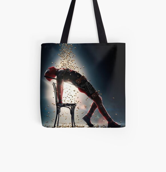 deadpool bullet All Over Print Tote Bag