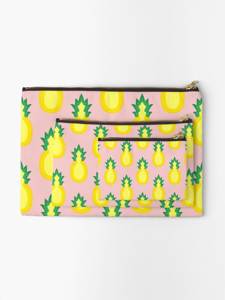 Alternate view of Pineapple Fruit Halved Zipper Pouch